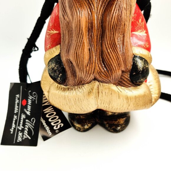 Timmy Woods Santa Dog Yorkie Limited Edition Miniaudiere Bag - Picture 4 of 10